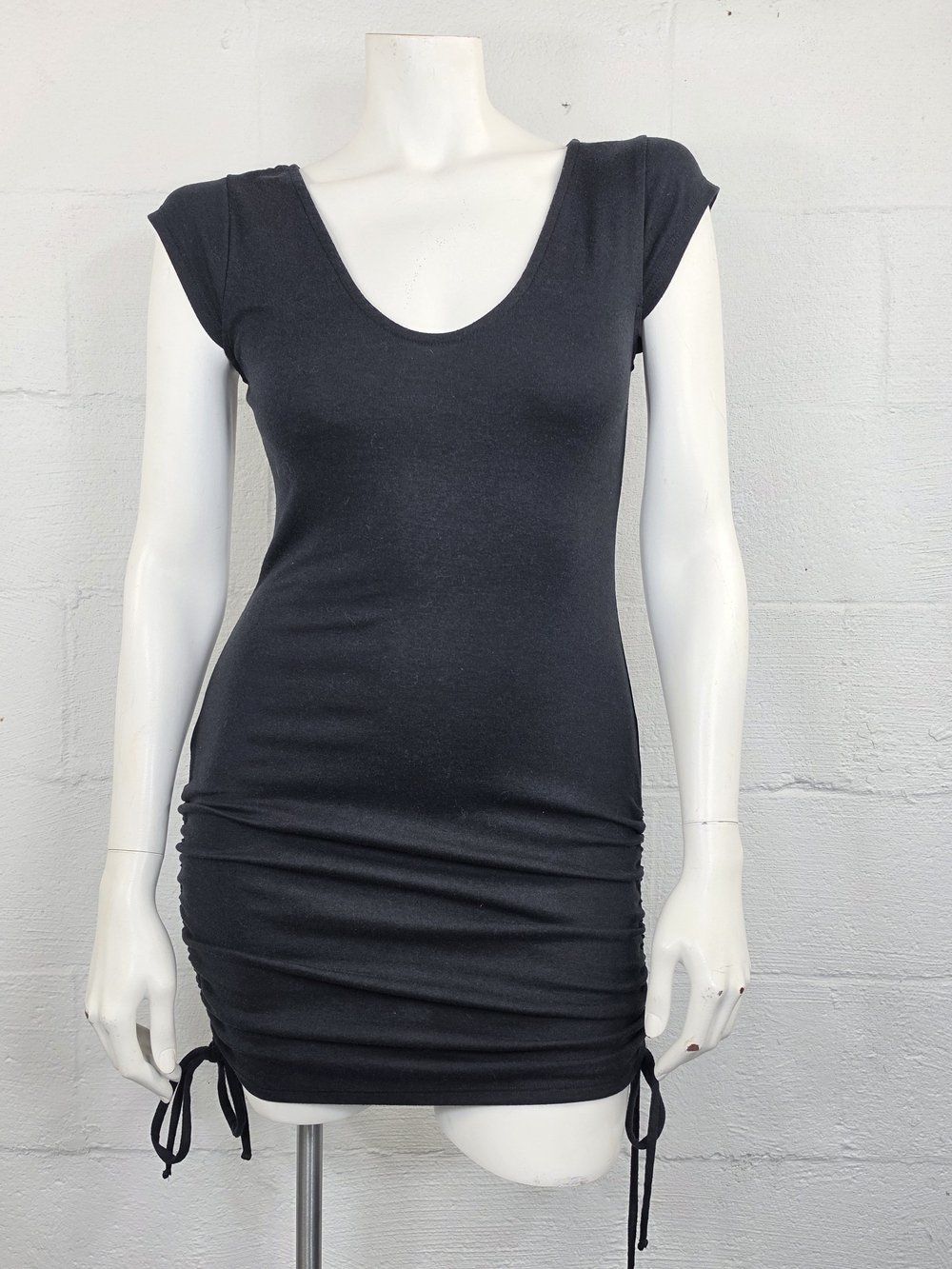 Free-est Free People Good Feels Ruched Mini Dress